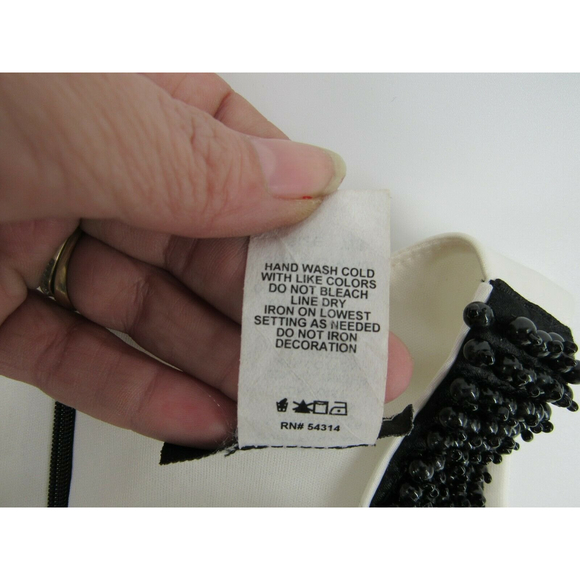 B. Smart women's dress cream and black tank top sleeve MED (7-8) - Picture 7 of 9